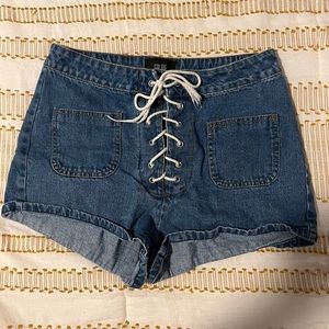 Denim shorts